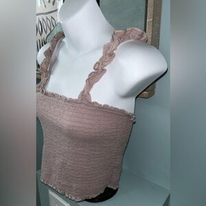Tank Top Feminine Dusty Rose Color SIze Small by Aerie in Very GUC